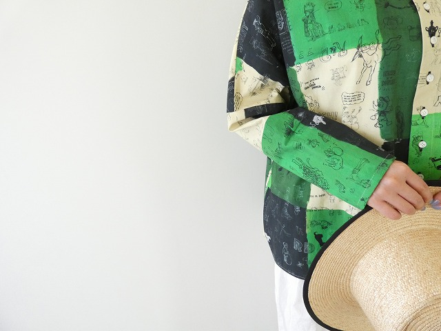 R&D.M.Co-(オールドマンズテーラー) MOSAIC GRAFFITI BAGGY SHIRTの商品画像6