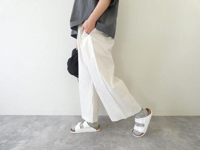 prit(プリット) オーガニックコットン強撚ダンプ固仕上げワイドパンツの商品画像2