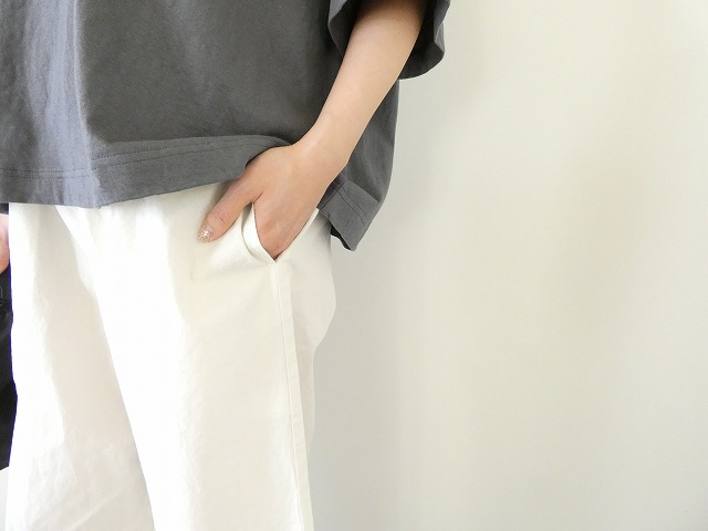 prit(プリット) オーガニックコットン強撚ダンプ固仕上げワイドパンツの商品画像4