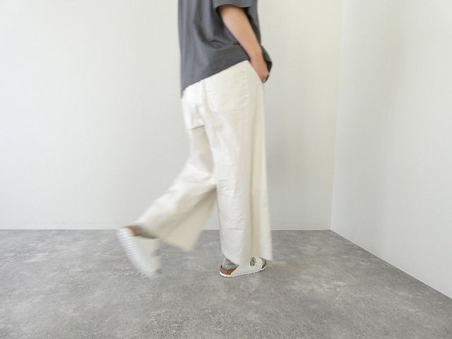 prit(プリット) オーガニックコットン強撚ダンプ固仕上げワイドパンツの商品画像6