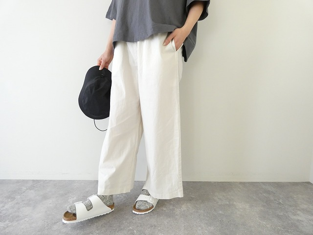 prit(プリット) オーガニックコットン強撚ダンプ固仕上げワイドパンツの商品画像7