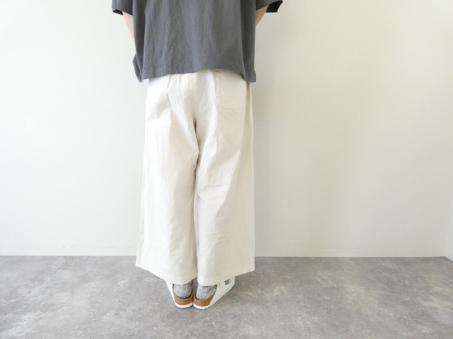 prit(プリット) オーガニックコットン強撚ダンプ固仕上げワイドパンツの商品画像8