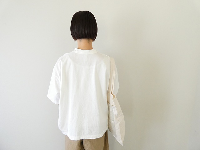 prit(プリット) 空紡天竺×リネン箔プリント5分袖フレームTシャツの商品画像10