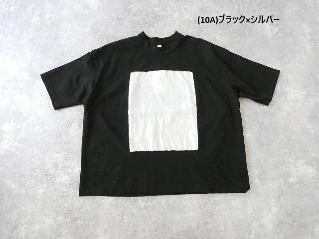 prit(プリット) 空紡天竺×リネン箔プリント5分袖フレームTシャツの商品画像28