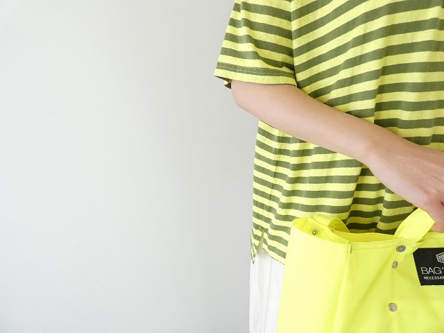 prit(プリット) リサイクル天竺カラーボーダー5分袖ワイドTシャツの商品画像5