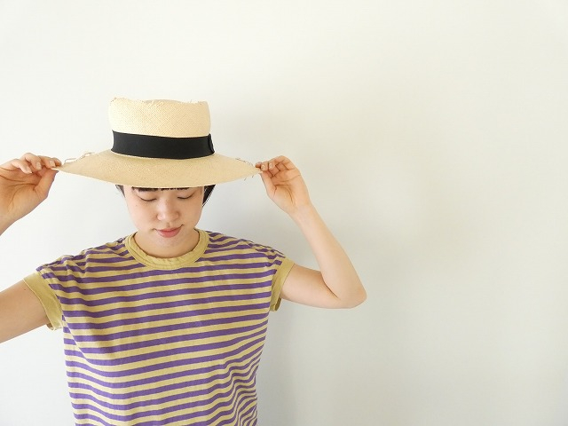 prit(プリット) リサイクル天竺カラーボーダーフレンチスリーブの商品画像1