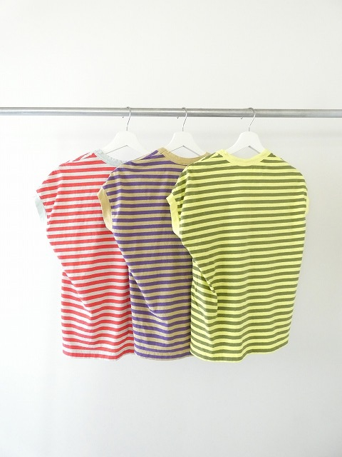 prit(プリット) リサイクル天竺カラーボーダーフレンチスリーブの商品画像10