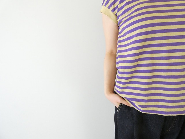 prit(プリット) リサイクル天竺カラーボーダーフレンチスリーブの商品画像5