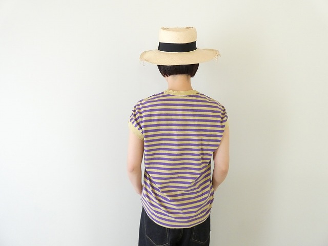 prit(プリット) リサイクル天竺カラーボーダーフレンチスリーブの商品画像8