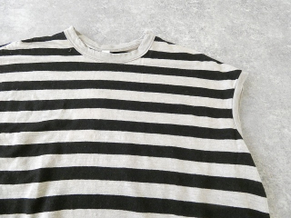 prit(プリット) 40/1ヨーロッパリネン天竺ボーダーオーバーサイズプルベストの商品画像30