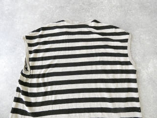 prit(プリット) 40/1ヨーロッパリネン天竺ボーダーオーバーサイズプルベストの商品画像33