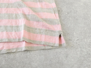 prit(プリット) 40/1ヨーロッパリネン天竺ボーダーオーバーサイズプルベストの商品画像46