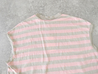 prit(プリット) 40/1ヨーロッパリネン天竺ボーダーオーバーサイズプルベストの商品画像47