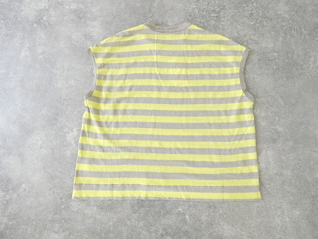 prit(プリット) 40/1ヨーロッパリネン天竺ボーダーオーバーサイズプルベストの商品画像57