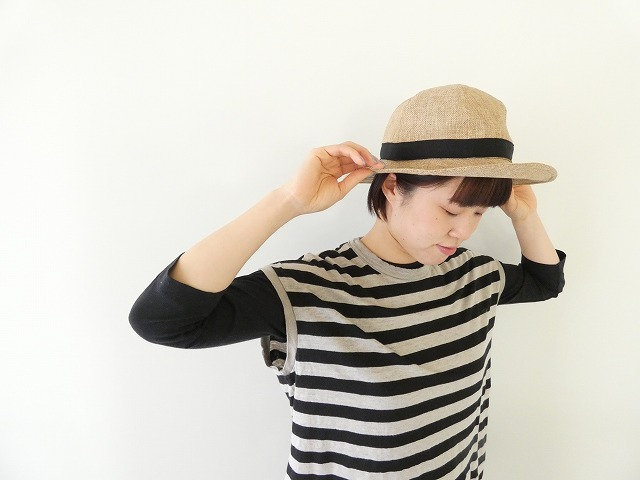 prit(プリット) 40/1ヨーロッパリネン天竺ボーダーオーバーサイズプルベストの商品画像6