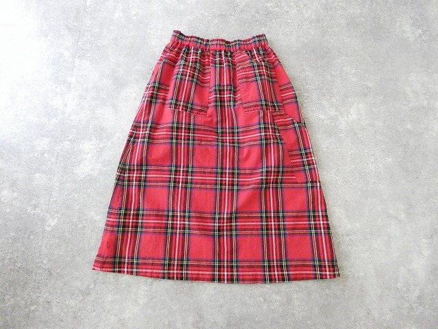 Sarahwear(サラウェア) コットンリネンタータンチェックペインタースカートの商品画像10