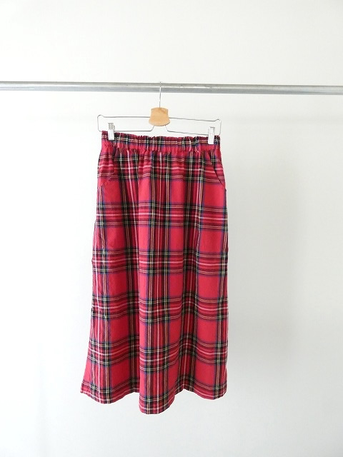 Sarahwear(サラウェア) コットンリネンタータンチェックペインタースカートの商品画像11