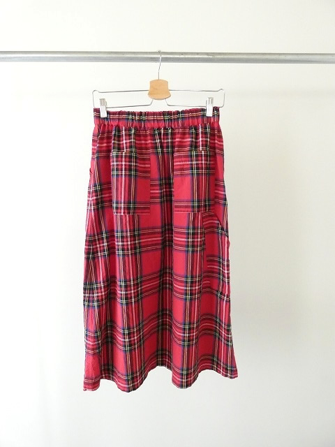 Sarahwear(サラウェア) コットンリネンタータンチェックペインタースカートの商品画像12