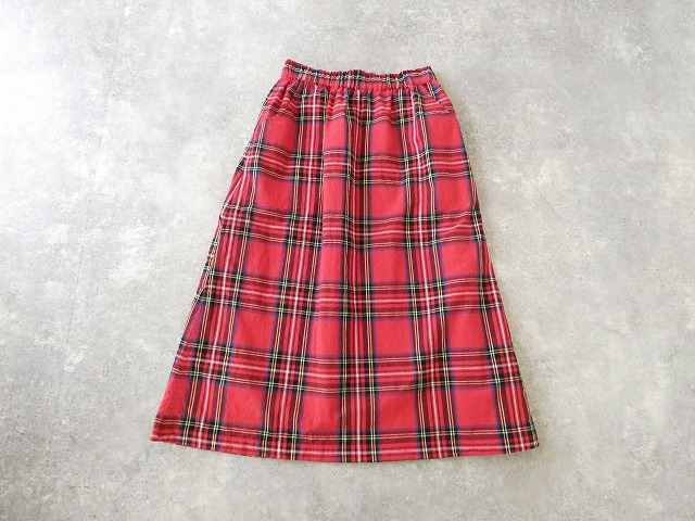 Sarahwear(サラウェア) コットンリネンタータンチェックペインタースカートの商品画像3