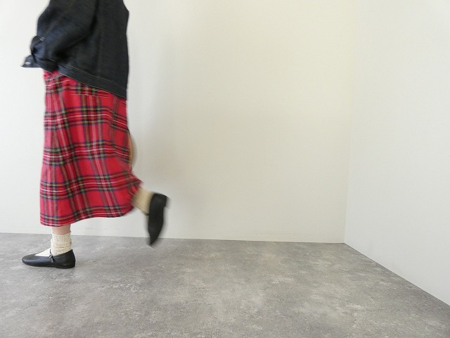 Sarahwear(サラウェア) コットンリネンタータンチェックペインタースカートの商品画像8