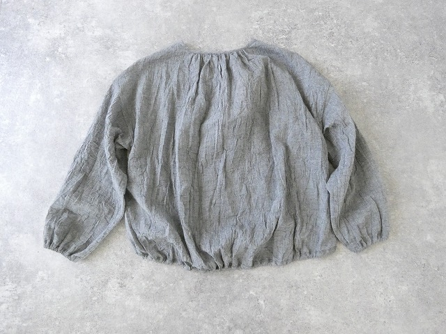 SSC コットンリネンボイルワッシャーギャザーコクーンブラウスの商品画像29