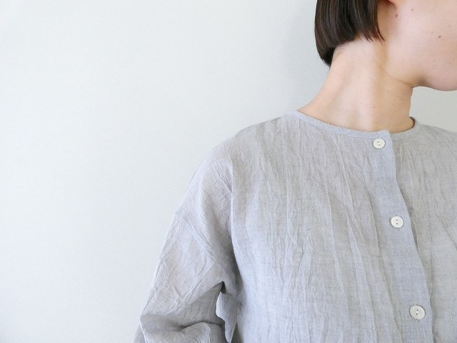 SSC コットンリネンボイルワッシャーギャザーコクーンブラウスの商品画像4