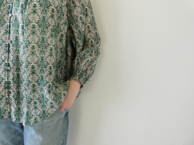 NOMBRE IMPAIR(ノンブルアンペール) シアーアラベスクプリントピンタックブラウスの商品画像10