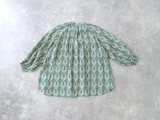 NOMBRE IMPAIR(ノンブルアンペール) シアーアラベスクプリントピンタックブラウスの商品画像11