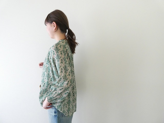 NOMBRE IMPAIR(ノンブルアンペール) シアーアラベスクプリントピンタックブラウスの商品画像6