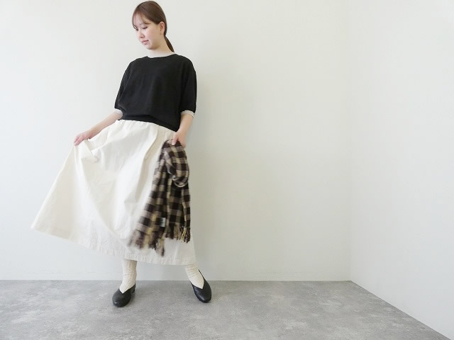 bulle de savon(ビュルデサボン) コットンダンプタックポケットスカートの商品画像2