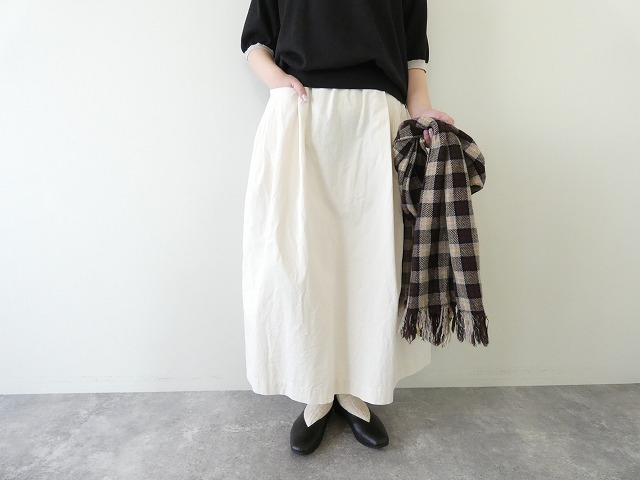 bulle de savon(ビュルデサボン) コットンダンプタックポケットスカートの商品画像4