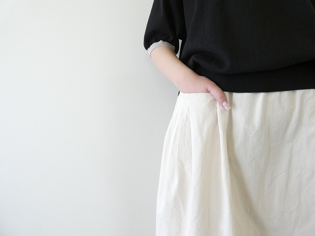bulle de savon(ビュルデサボン) コットンダンプタックポケットスカートの商品画像5