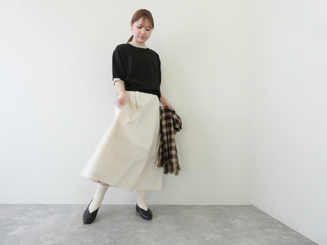 bulle de savon(ビュルデサボン) コットンダンプタックポケットスカートの商品画像7