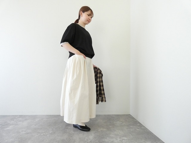 bulle de savon(ビュルデサボン) コットンダンプタックポケットスカートの商品画像8