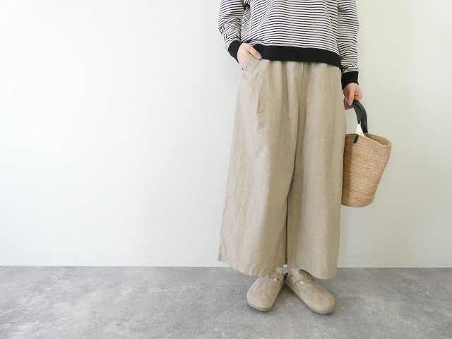 Hands of creation(ハンズオブクリエイション) コットンリネンタイプライターfanageシンプルキュロットスカートの商品画像2