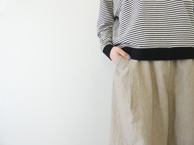 Hands of creation(ハンズオブクリエイション) コットンリネンタイプライターfanageシンプルキュロットスカートの商品画像4