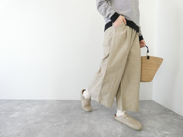 Hands of creation(ハンズオブクリエイション) コットンリネンタイプライターfanageシンプルキュロットスカートの商品画像6