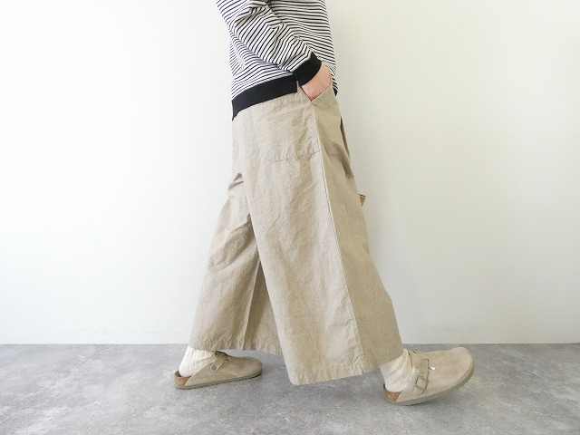 Hands of creation(ハンズオブクリエイション) コットンリネンタイプライターfanageシンプルキュロットスカートの商品画像8