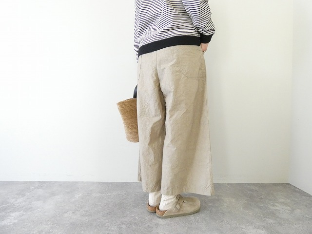 Hands of creation(ハンズオブクリエイション) コットンリネンタイプライターfanageシンプルキュロットスカートの商品画像9