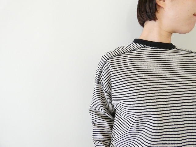 Hands of creation(ハンズオブクリエイション) スウェーデンカノコボーダーオフショルロングスリーブプルオーバーの商品画像4