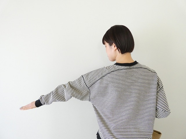 Hands of creation(ハンズオブクリエイション) スウェーデンカノコボーダーオフショルロングスリーブプルオーバーの商品画像6