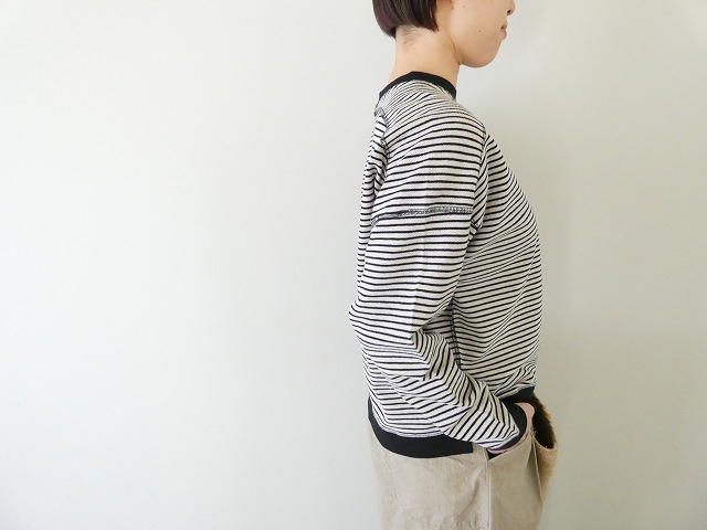 Hands of creation(ハンズオブクリエイション) スウェーデンカノコボーダーオフショルロングスリーブプルオーバーの商品画像7