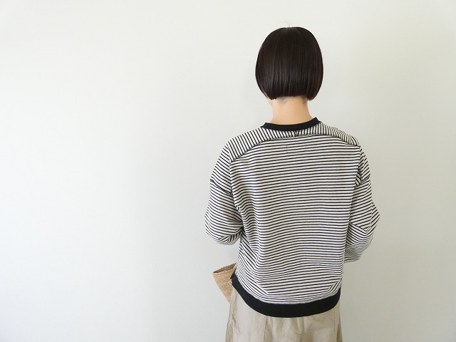 Hands of creation(ハンズオブクリエイション) スウェーデンカノコボーダーオフショルロングスリーブプルオーバーの商品画像8