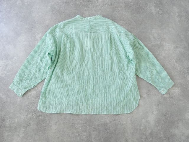 D.M.G.(ディーエムジー) シャーリングストライプBIGポケットワイドシャツの商品画像11