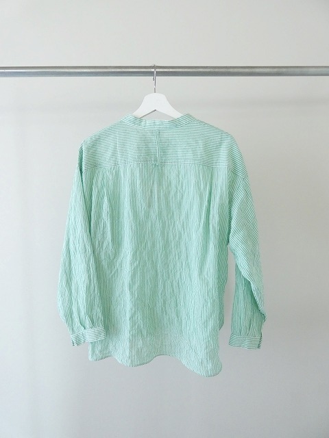 D.M.G.(ディーエムジー) シャーリングストライプBIGポケットワイドシャツの商品画像12