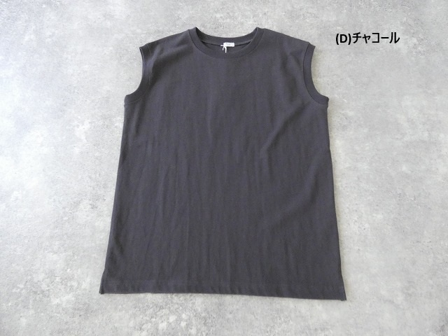 ichi(イチ) ライトヘビー天竺スリーブレスTシャツの商品画像28