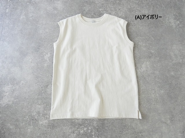 ichi(イチ) ライトヘビー天竺スリーブレスTシャツの商品画像56