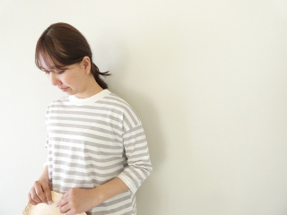 BLUE LAKE MARKET(ブルーレイクマーケット) アメリカンドライ天竺ボーダーサイドスリットプルオーバーの商品画像16