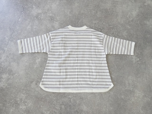 BLUE LAKE MARKET(ブルーレイクマーケット) アメリカンドライ天竺ボーダーサイドスリットプルオーバーの商品画像29