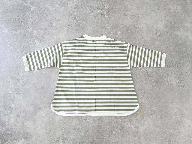 BLUE LAKE MARKET(ブルーレイクマーケット) アメリカンドライ天竺ボーダーサイドスリットプルオーバーの商品画像43